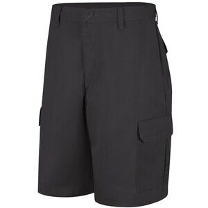 Red Kap Shorts 34" x 10" NWT Mens Black Cargo 6 Pockets Stain Resistant